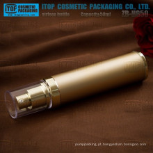 Alta qualidade 50ml de ZB-HG50 cor personalizável como / material de san redondo dourado frasco mal ventilado